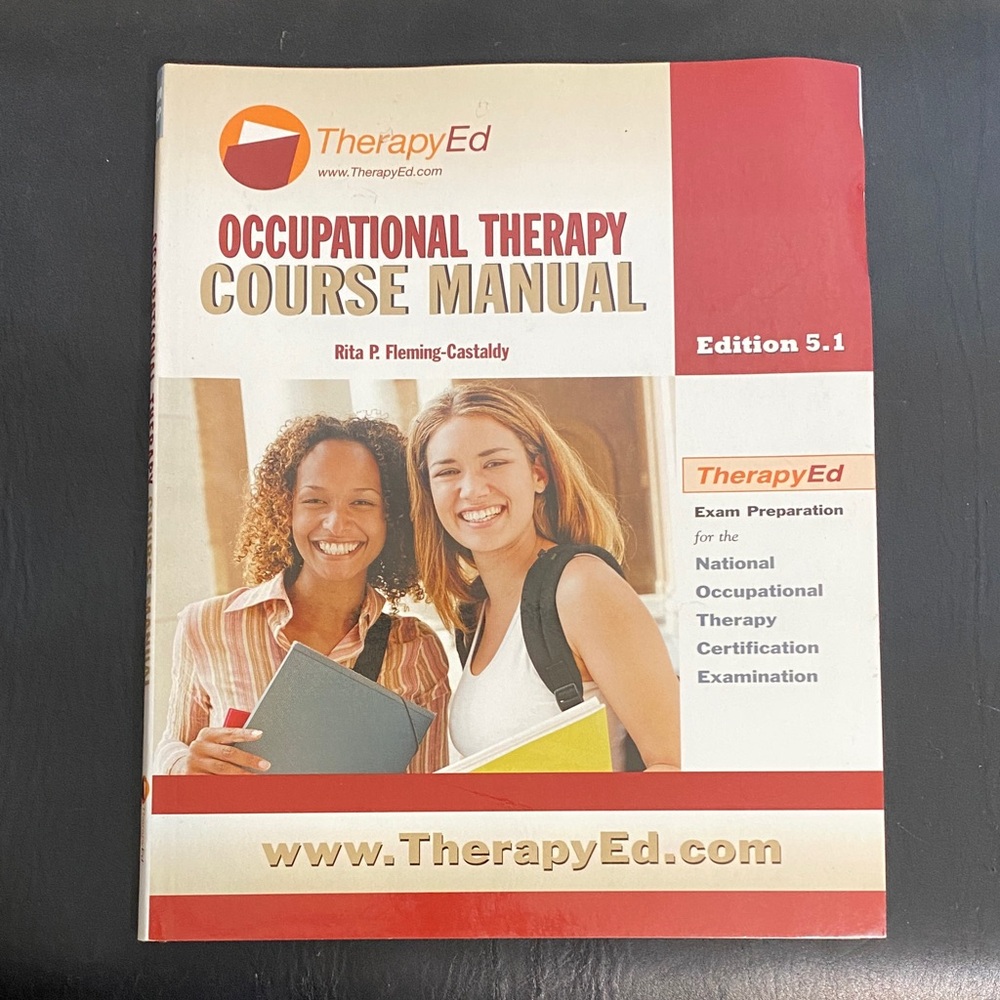 TherapyEd Occupational Therapy Course Manual - Red and White